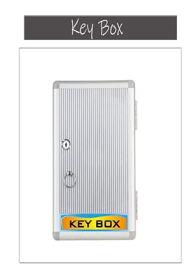 SIBY Aluminum 32 Key Hanger for Home Office | Wall Mounted Water Resistant Key Organizer with Key Lock for Multiple Residences | Keychain Holder Stand (1Pc, Silver) - Image 3